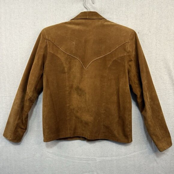 Vintage Echo Mountain By Arturo Leather Jacket Sz 42 Western Country - Picture 2 of 10